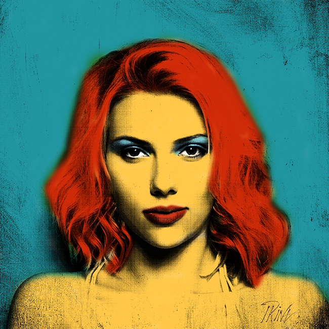 Scarlett Johansson schilderij kopen online