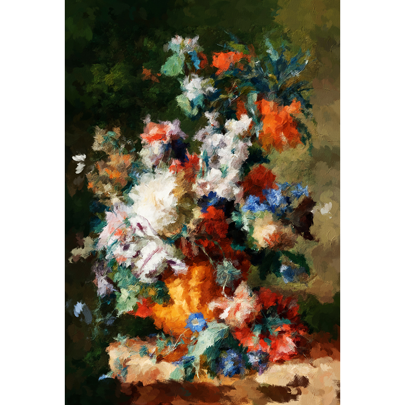 Modern Bloemen schilderij 