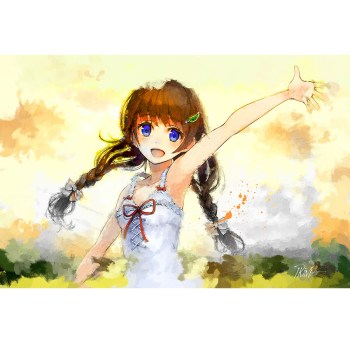  Anime Girl schilderij kopen