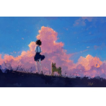 Modern anime schilderij online kopen 