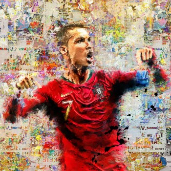 Cristiano Ronaldo schilderij