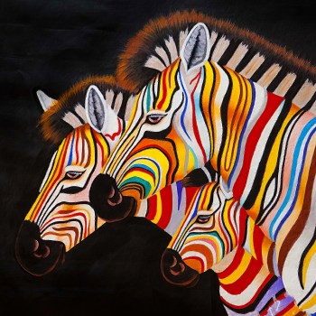 Zebra schilderij