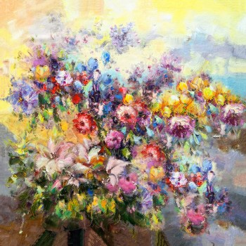 Bloemen schilderij online