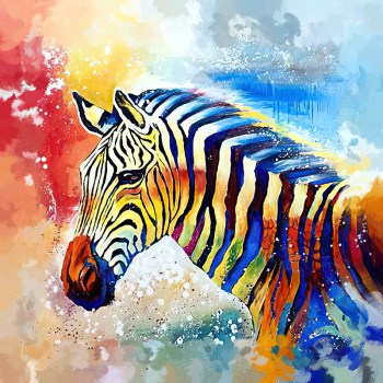 Zebra schilderij kopen