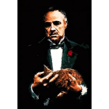 The Godfather Vito Corleone schilderij