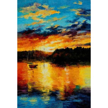 Zonsondergang schilderij kopen