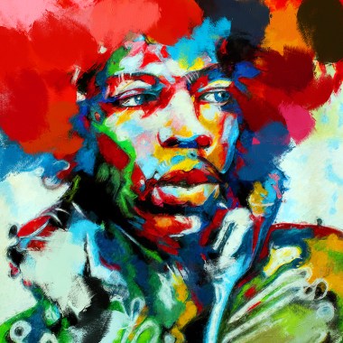 Jimi Hendrix schilderij