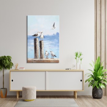 Zeemeeuwen schilderij