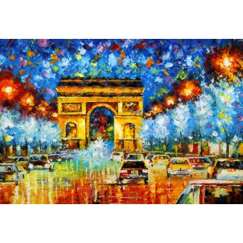Arc de triomphe Paris schilderij
