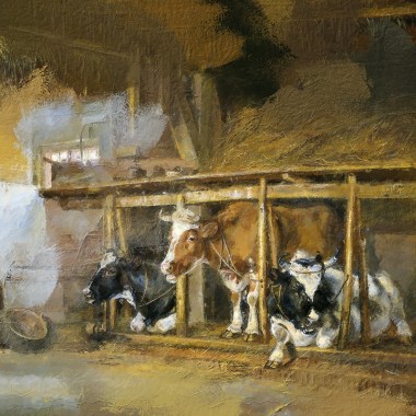 koeien schilderij