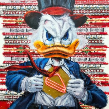Street Graffiti Art Donald Duck
