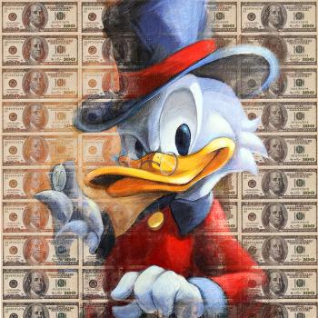 Donald Duck Money schilderij
