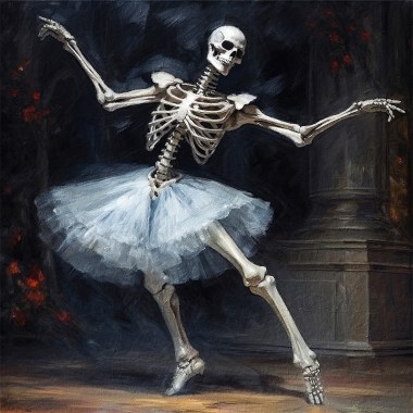 Skeleton ballerina
