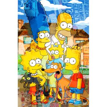 Familie Simpson schilderij