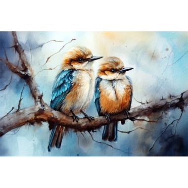 Twee verliefde vogels