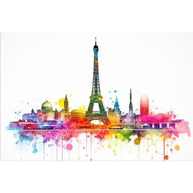 Parijs panorama schilderij