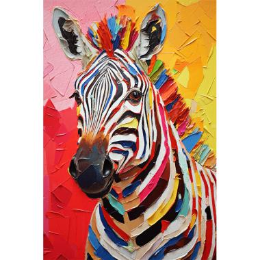 Gekleurde zebra