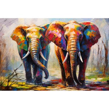 gekleurde olifanten