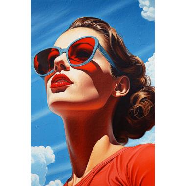 Vrouw met zonnebril
