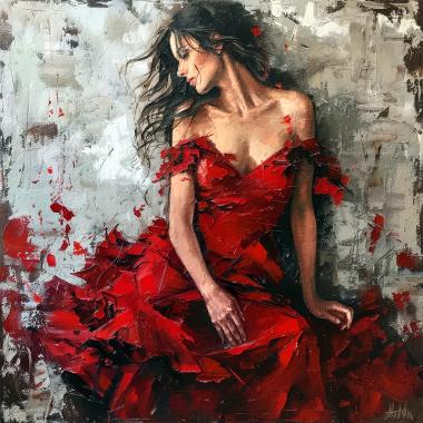 Flamenco schilderij