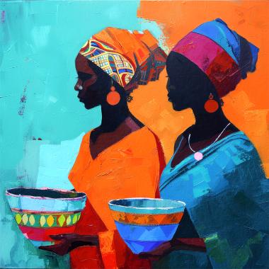 Twee Afrikaanse vrouwen