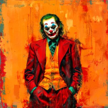 Joker kunst schilderij 