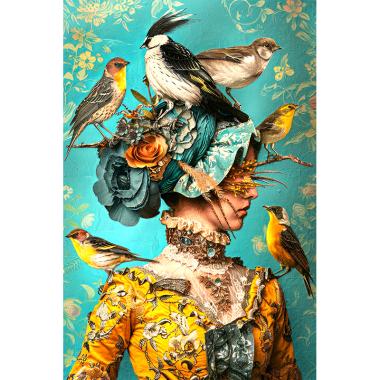 Vrouw met vogels
