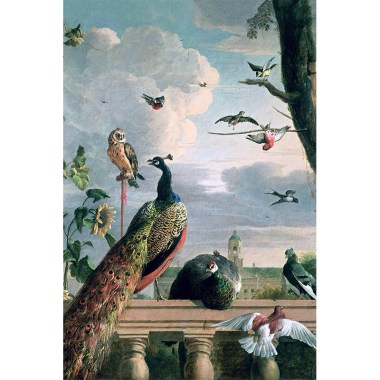 Paleis van Amsterdam met exotische vogels - Melchior d'Hondecoeter