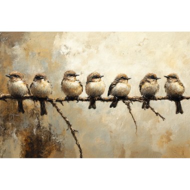 Vogels op Tak schilderij