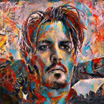  Johnny Depp schilderij