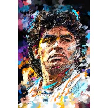 Diego Armando Maradona schilderij