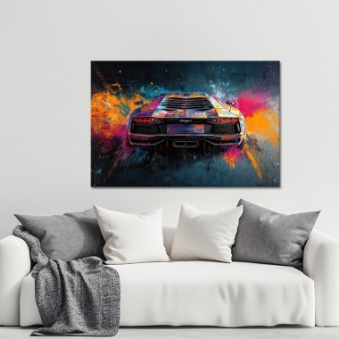 Lamborghini Aventador schilderij