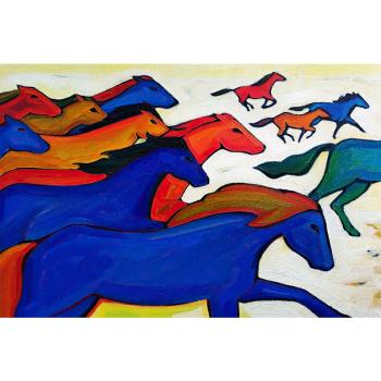 Wilde paarden schilderij kopen online