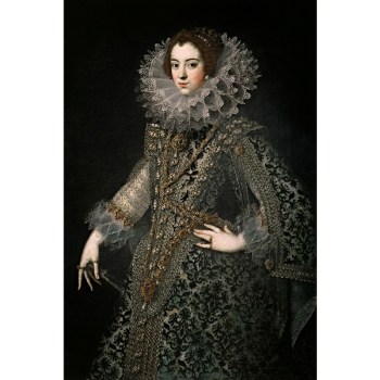 Koningin Elizabeth van Bourbon schilderij