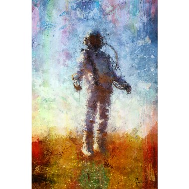 astronaut in space schilderij kopen online