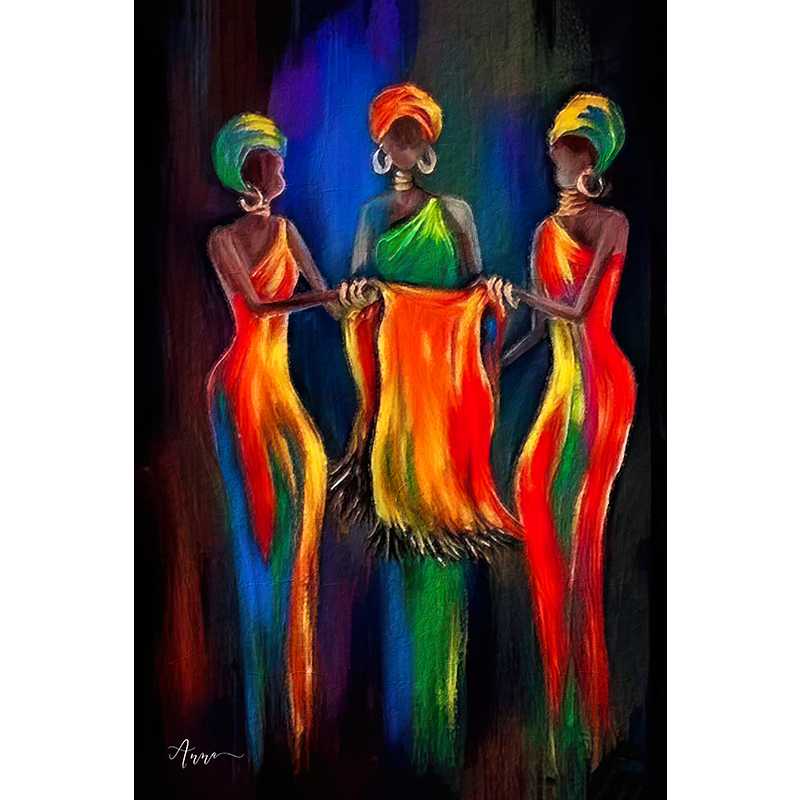 Afrikaanse vrouwen schilderij kopen online